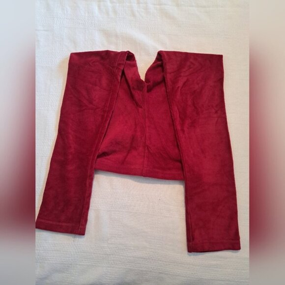 Gymboree girls size 9 dark red ribbed leggings elastic waist VGUC - Picture 4 of 4